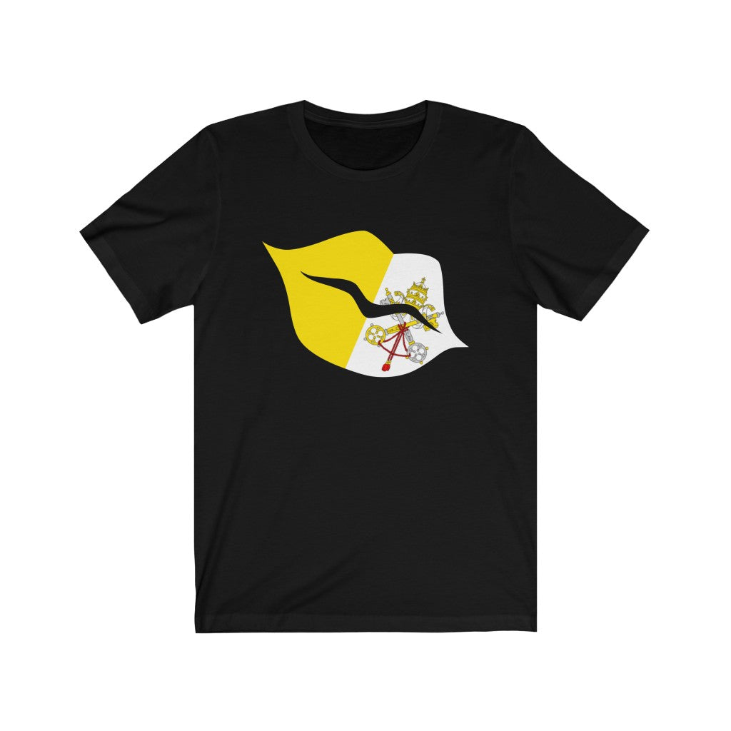 Holy See Lips Flag Premium Tee - Unisex