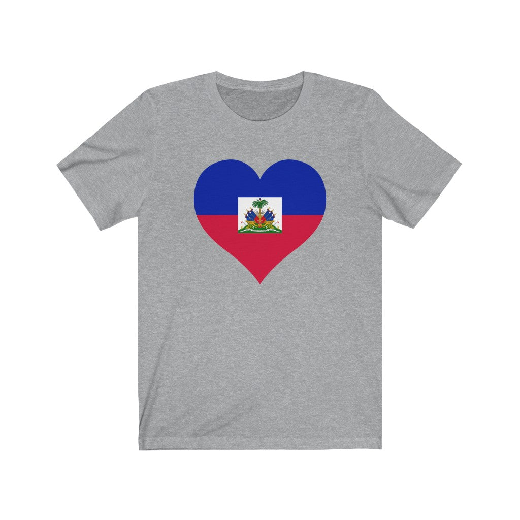 Haiti Heart Flag Premium Tee - Unisex