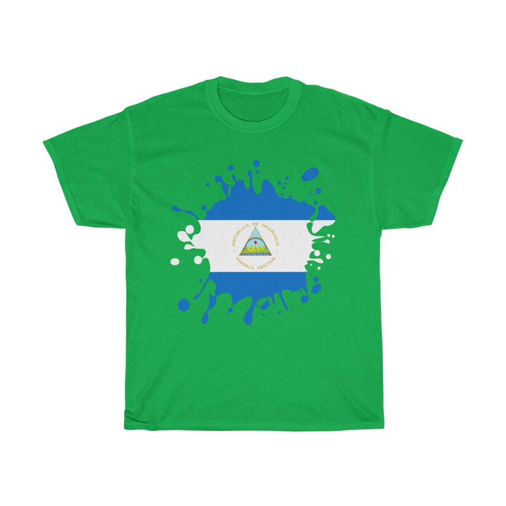 Nicaragua Splat Flag Standard Tee - Unisex