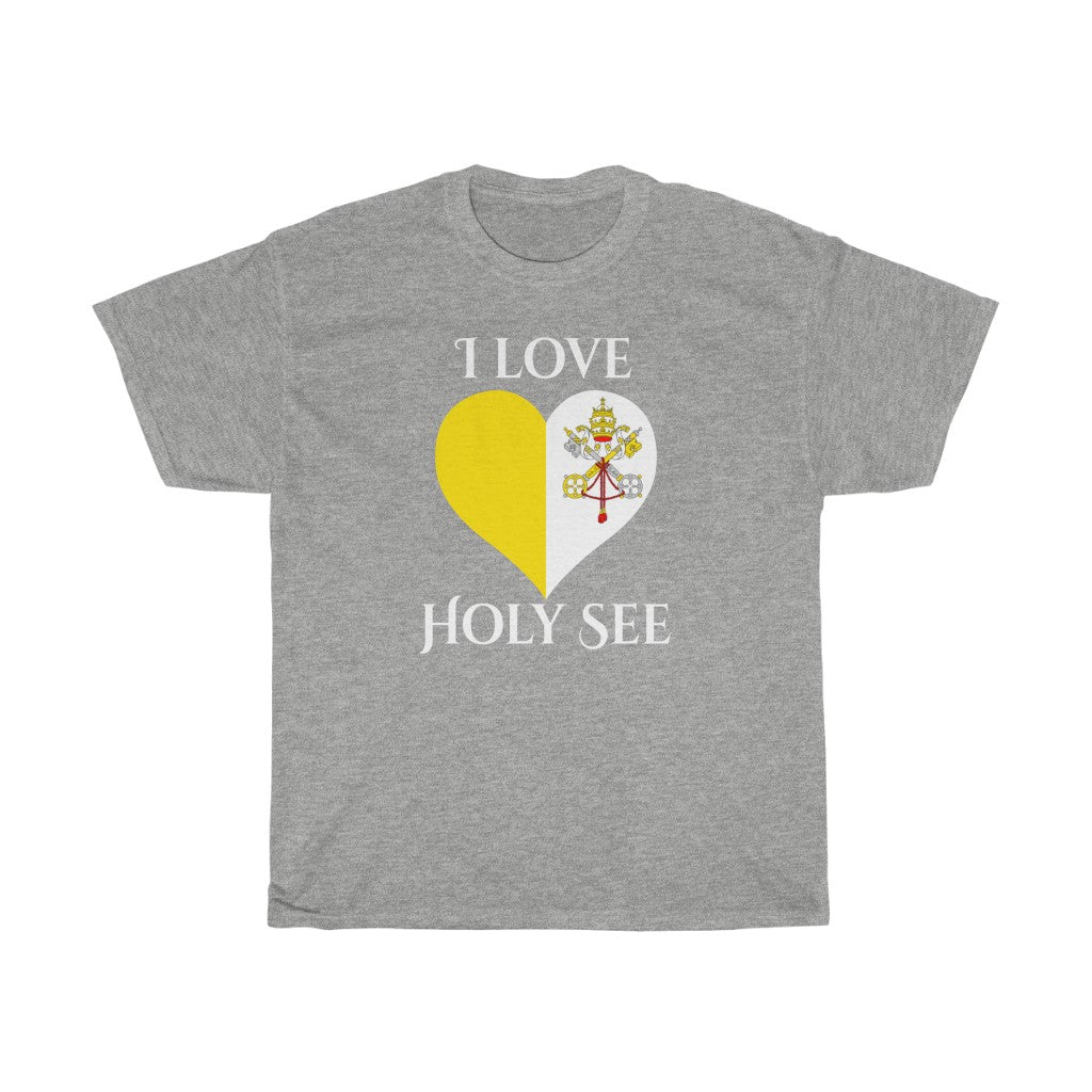 Holy See Heart Flag Standard Tee 2 - Unisex