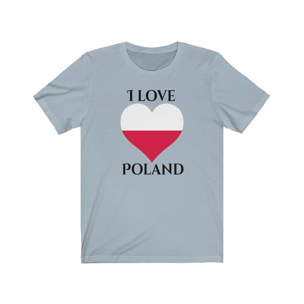 Poland Heart Flag Premium Tee 1 - Unisex