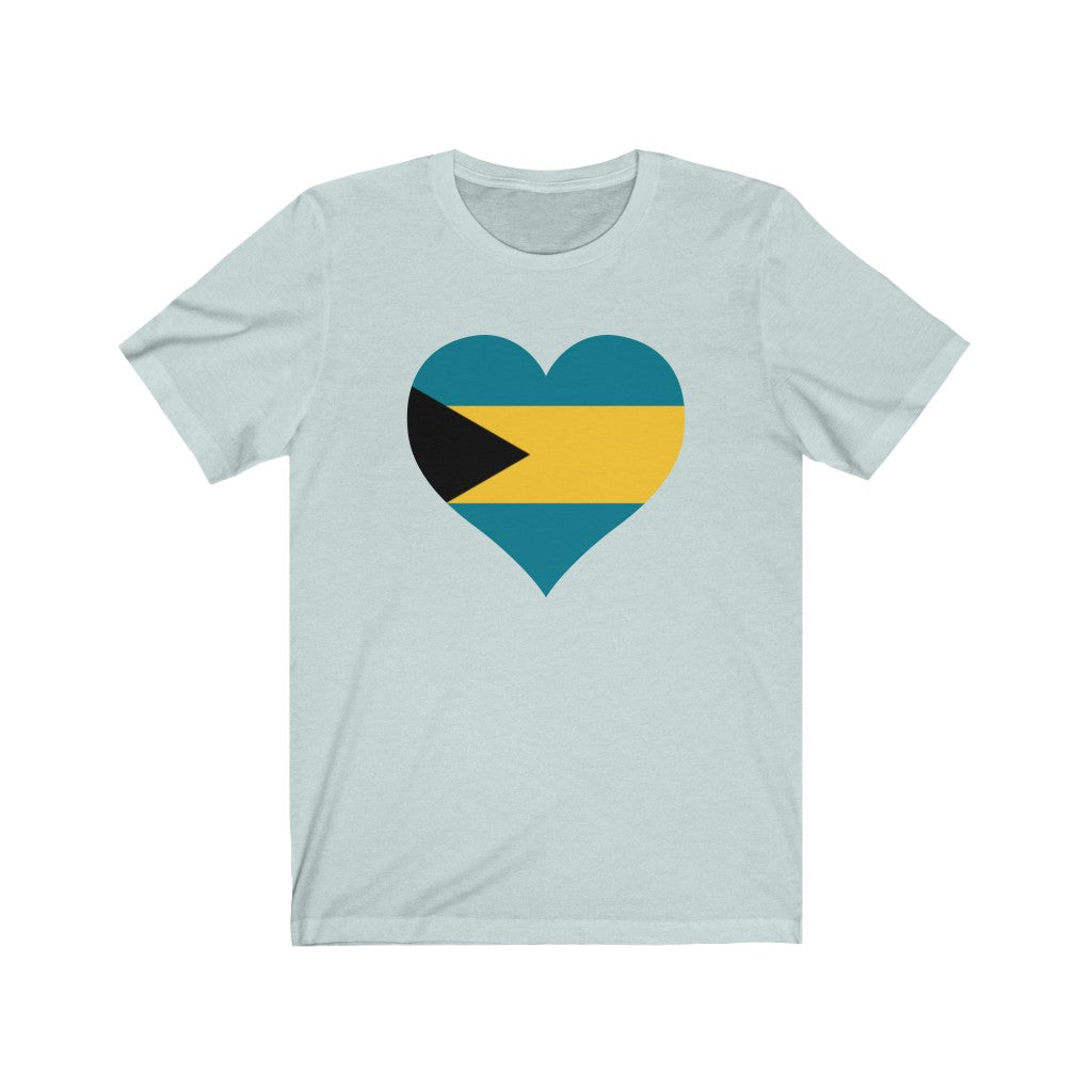 Bahamas Heart Flag Premium Tee - Unisex