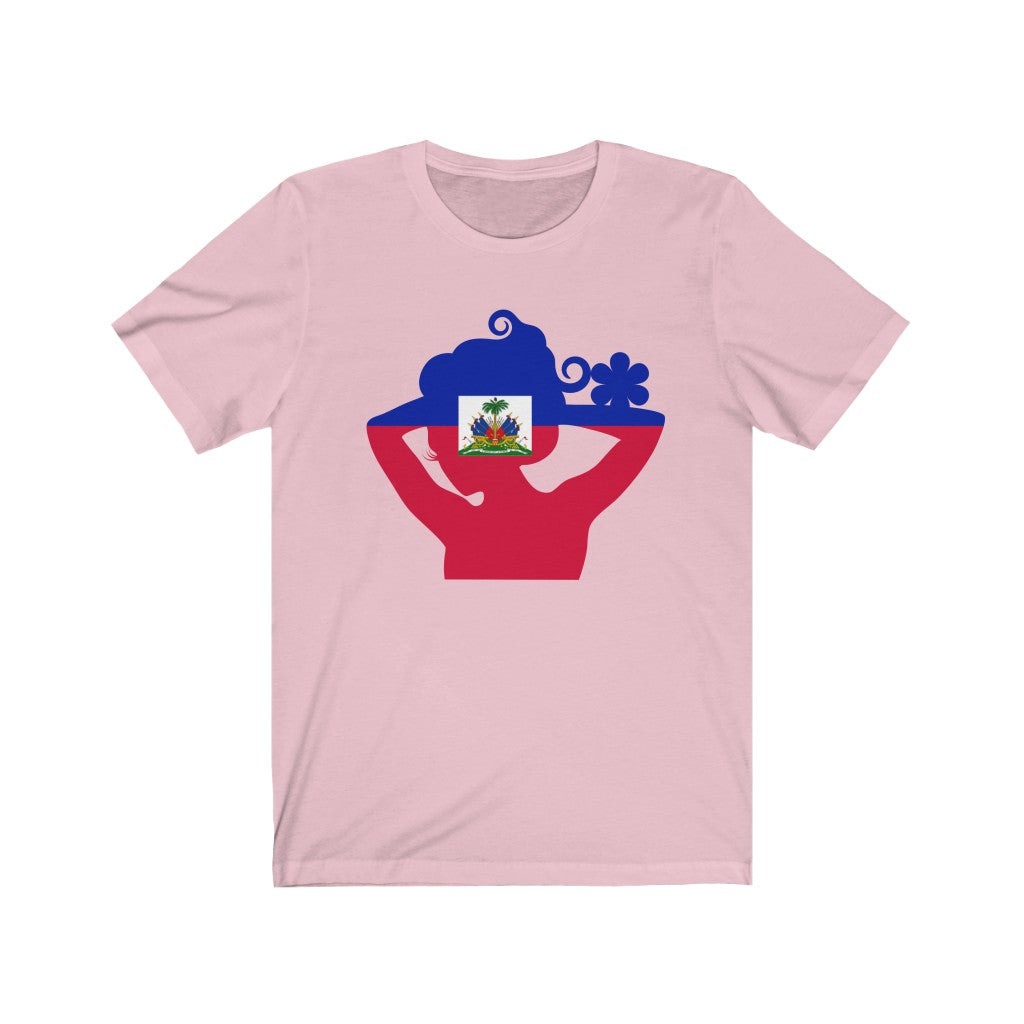 Haiti Lady Flag Premium Tee - Unisex