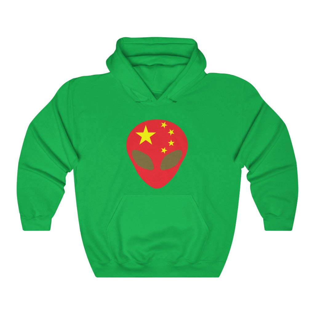 China Alien Flag Hoodie Sweatshirt - Unisex