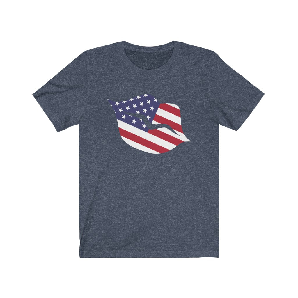 United States of America Lips Flag Premium Tee - Unisex