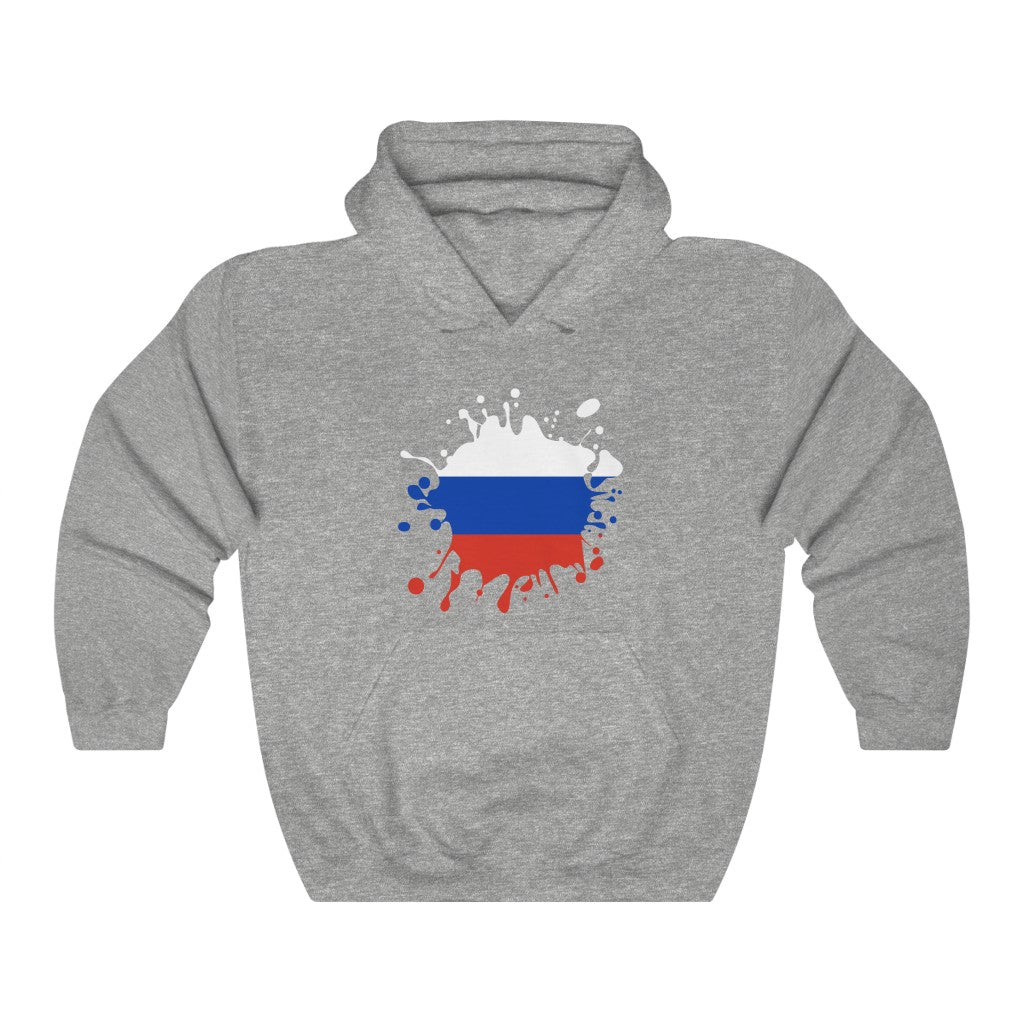 Russia Splat Flag Hoodie Sweatshirt - Unisex