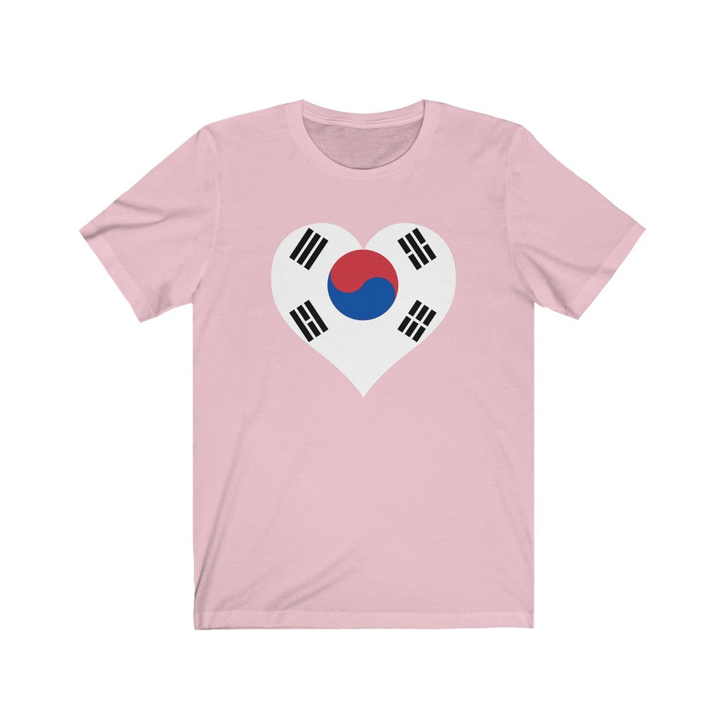 South Korea Heart Flag Premium Tee - Unisex