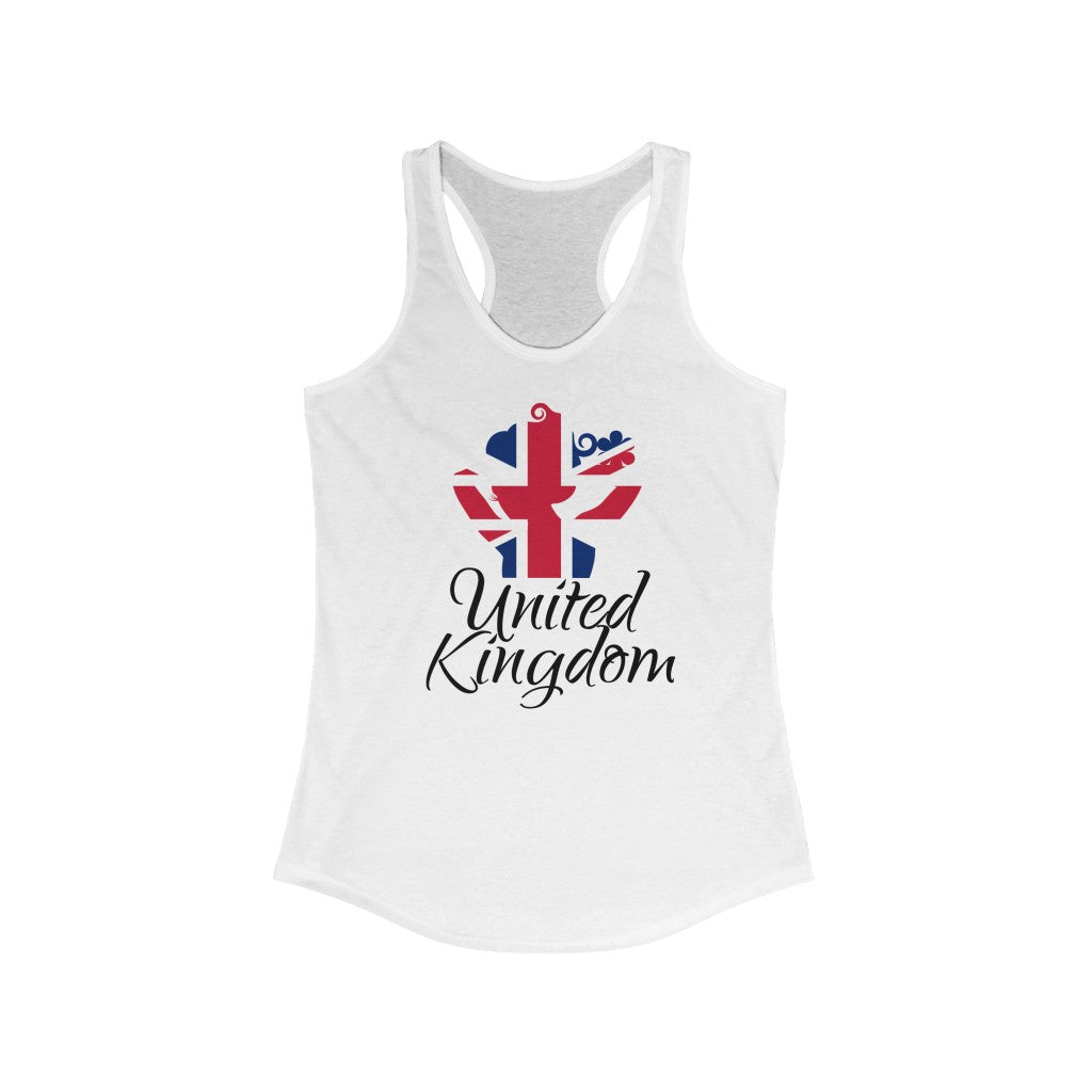 United Kingdom Lady Flag Tank 1 - Women