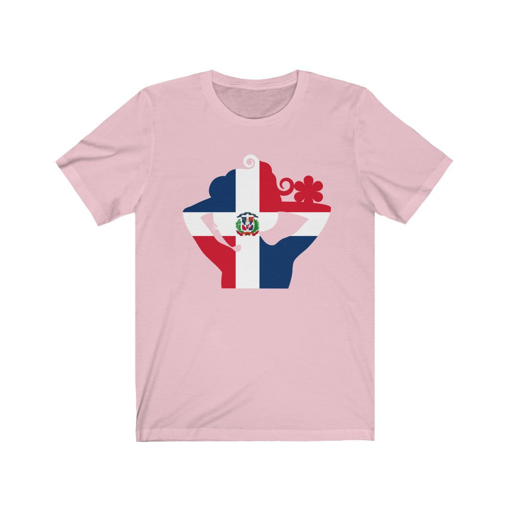 Dominican Republic Lady Flag Premium Tee - Unisex