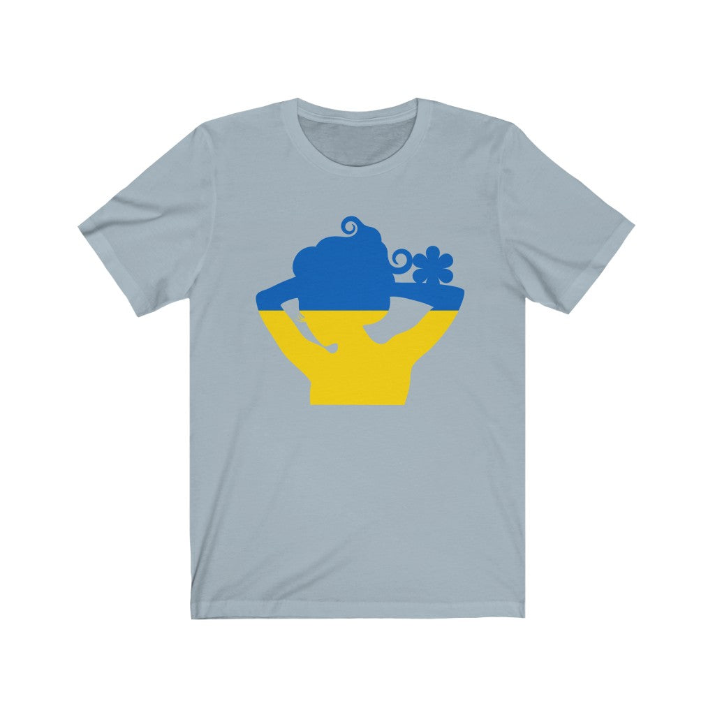 Ukraine Lady Flag Premium Tee - Unisex