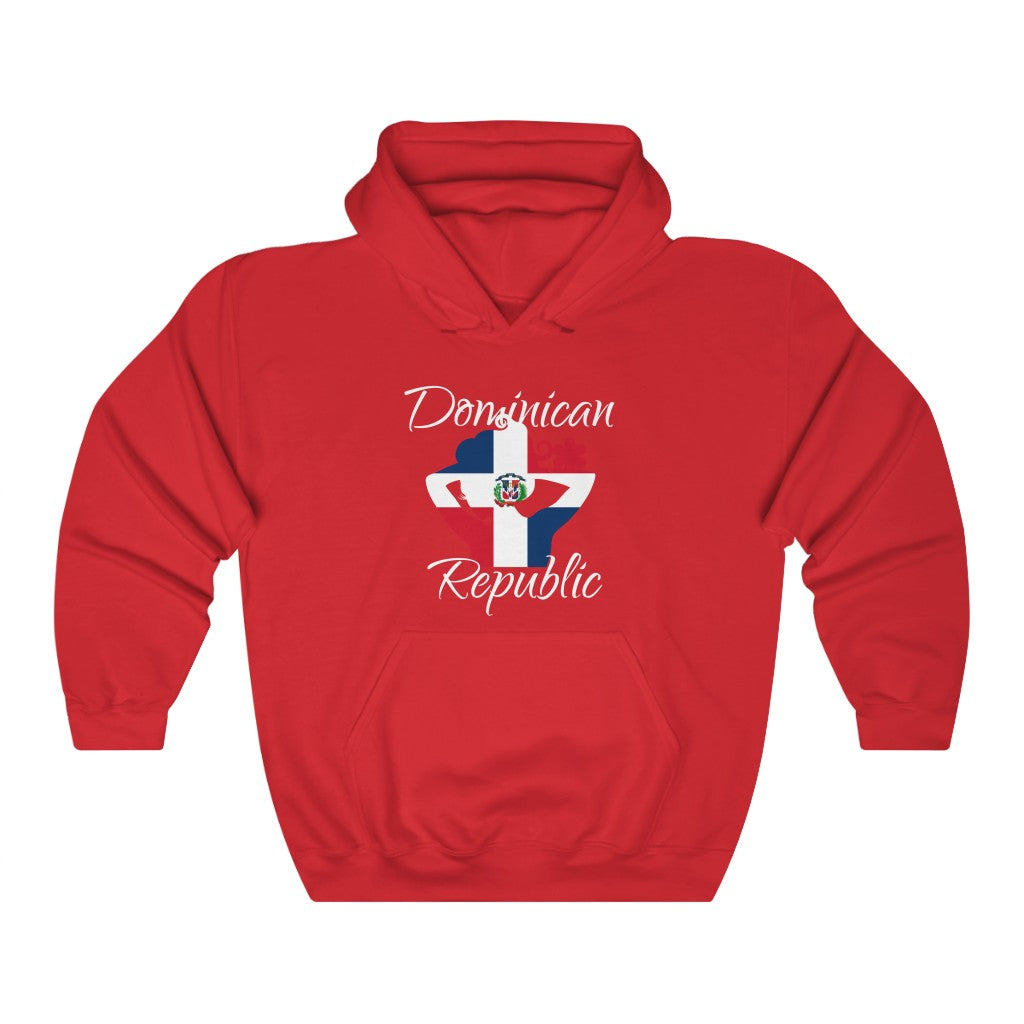 Dominican Republic Lady Flag Hoodie Sweatshirt 2 - Unisex