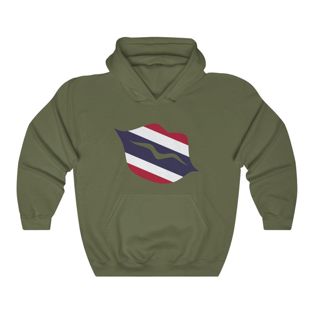 Thailand Lips Flag Hoodie Sweatshirt - Unisex