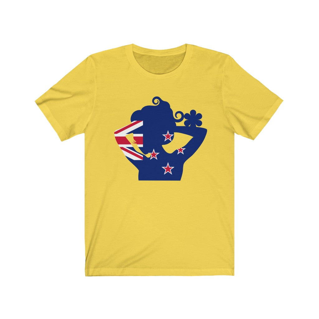 New Zealand Lady Flag Premium Tee - Unisex