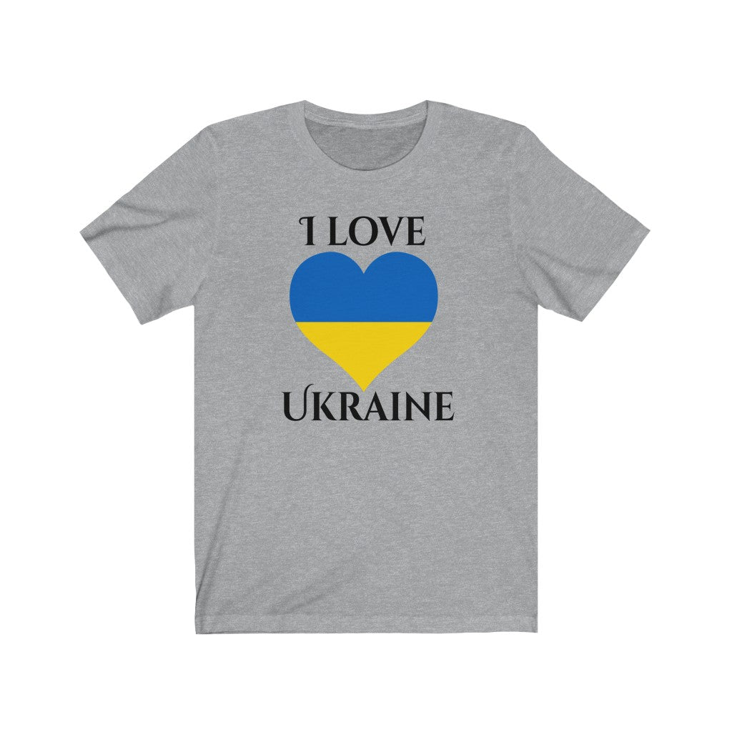 Ukraine Heart Flag Premium Tee 1 - Unisex