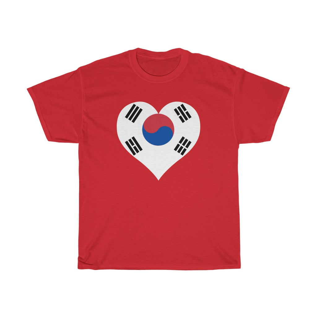 South Korea Heart Flag Standard Tee - Unisex