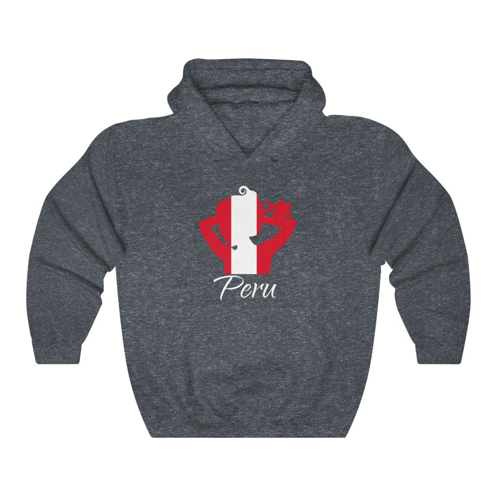 Peru Lady Flag Hoodie Sweatshirt 2 - Unisex