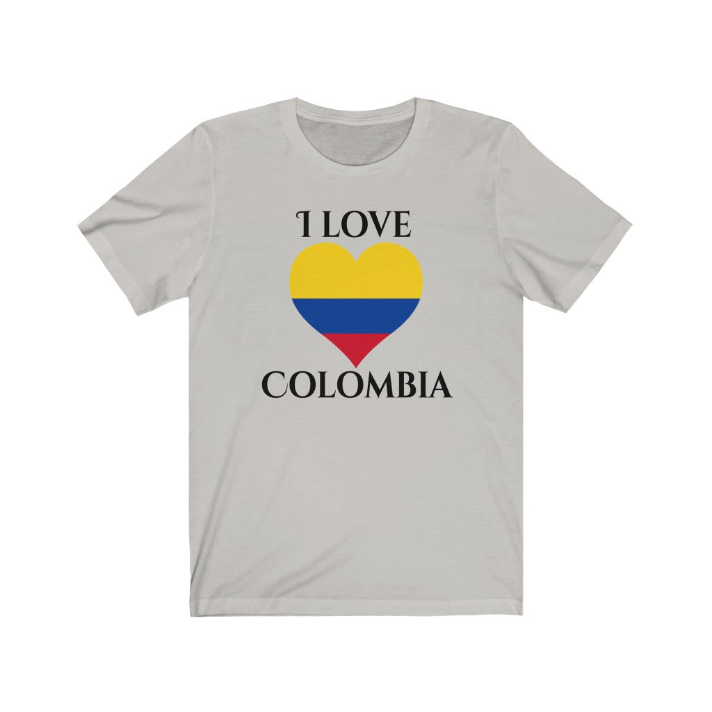 Colombia Heart Flag Premium Tee 1 - Unisex