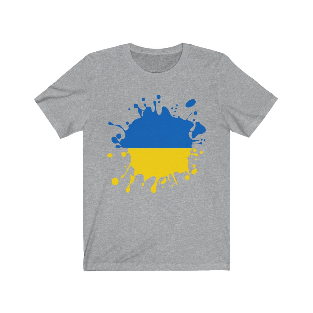 Ukraine Splat Flag Premium Tee - Unisex