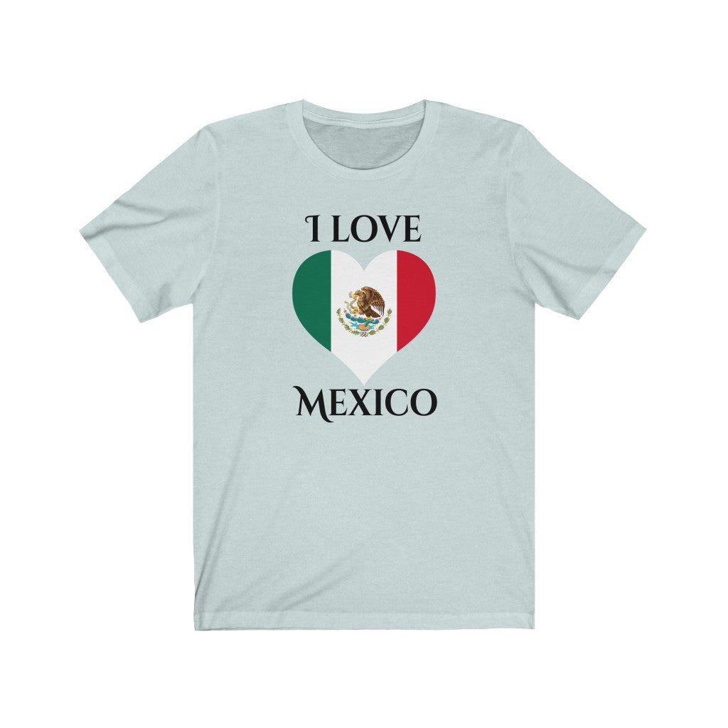Mexico Heart Flag Premium Tee 1 - Unisex