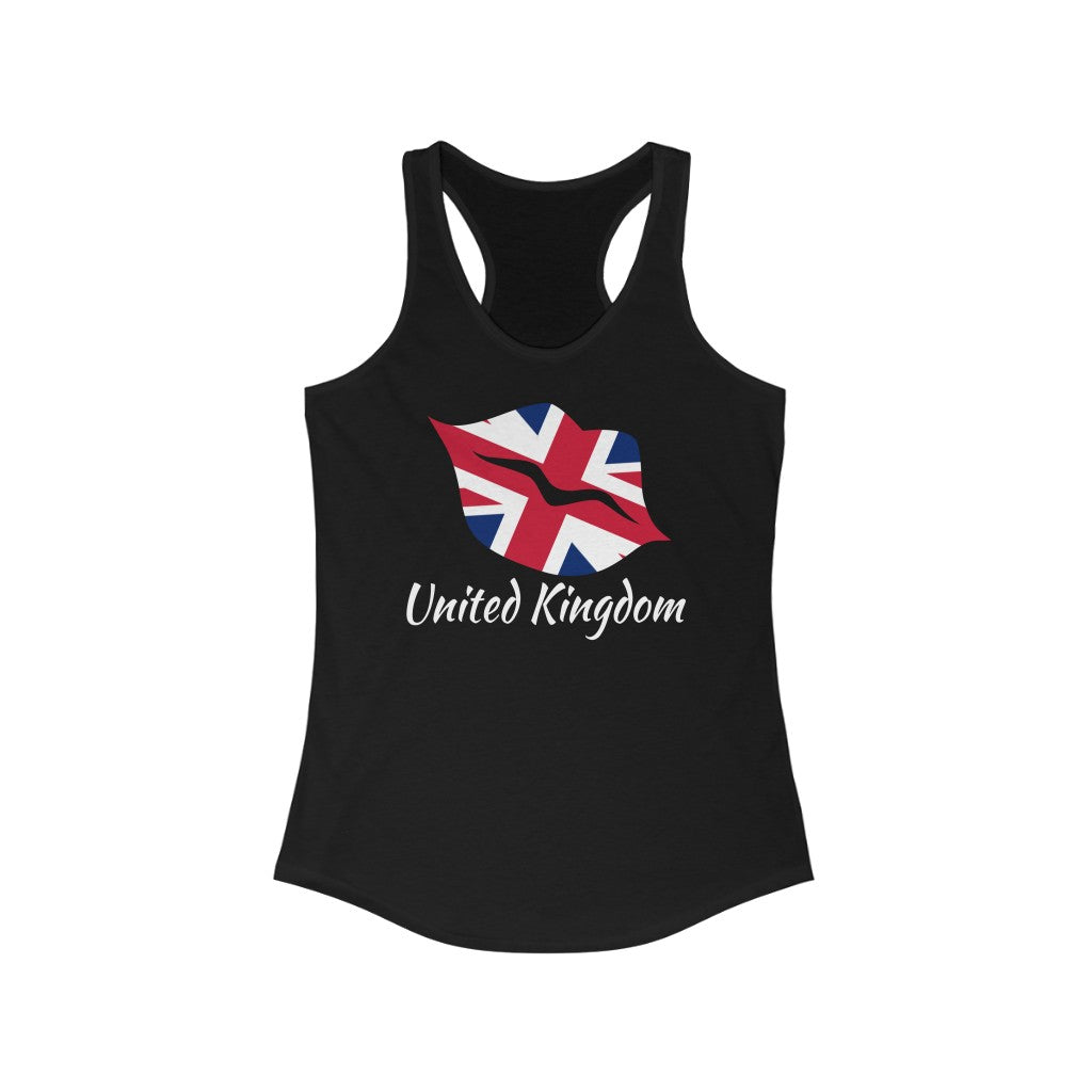 United Kingdom Lips Flag Tank 2 - Women