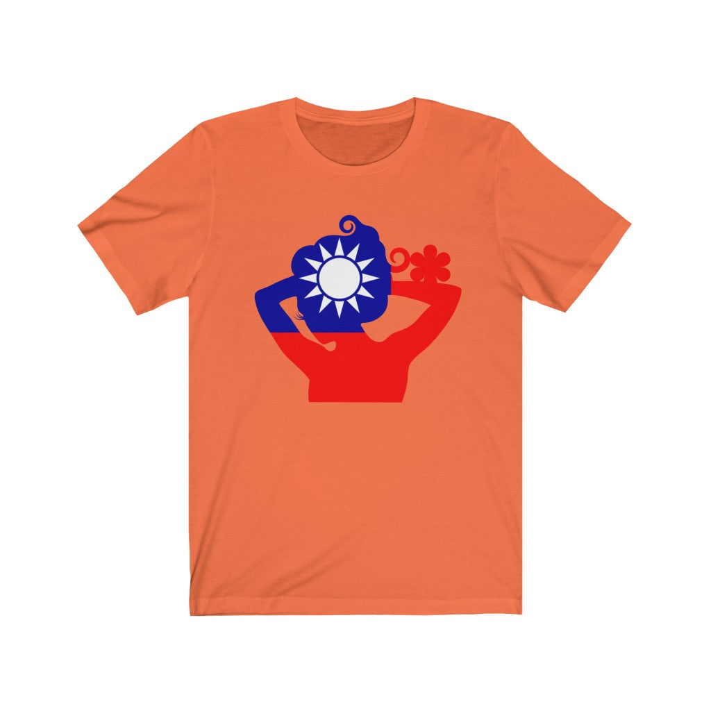 Republic of China - Taiwan Lady Flag Premium Tee - Unisex