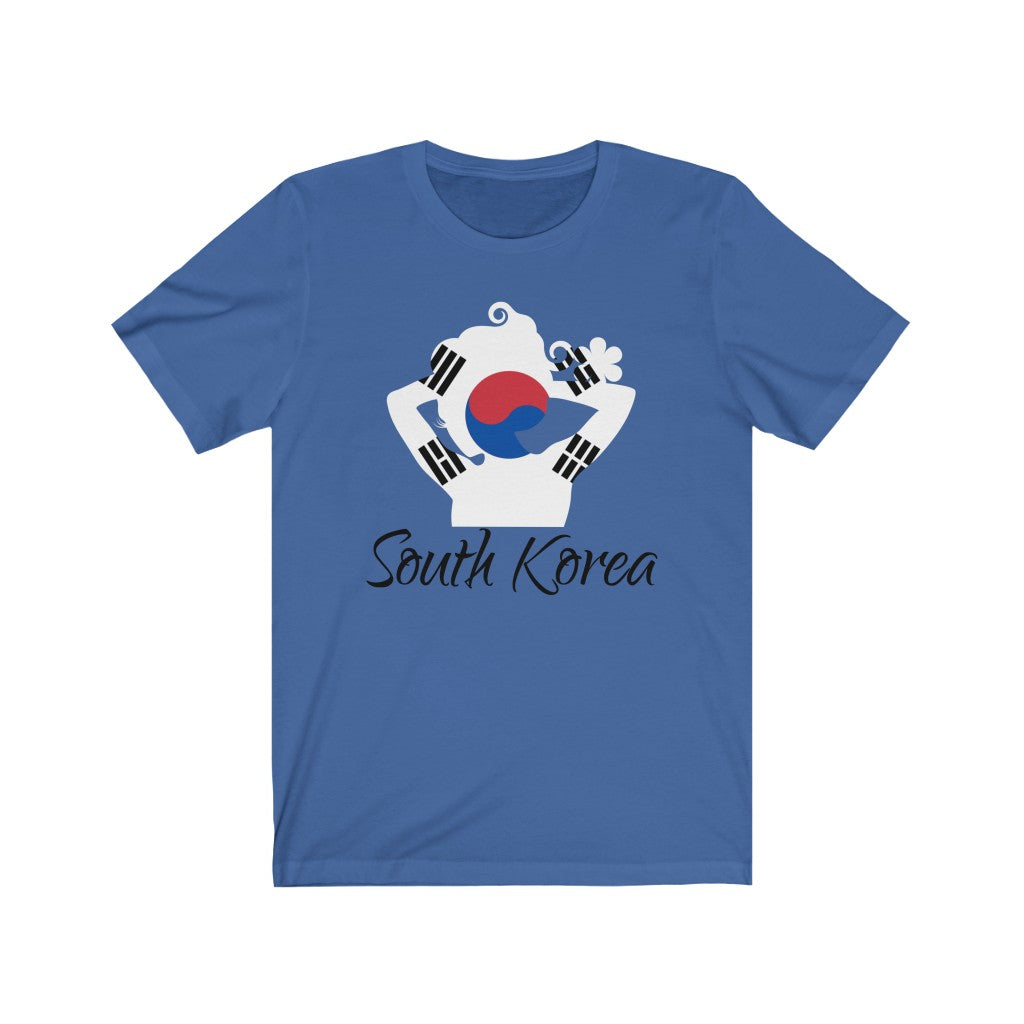 South Korea Lady Flag Premium Tee 1 - Unisex