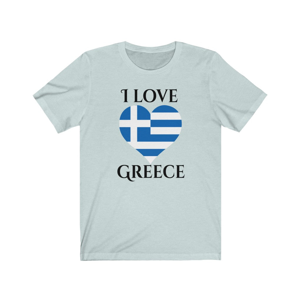 Greece Heart Flag Premium Tee 1 - Unisex