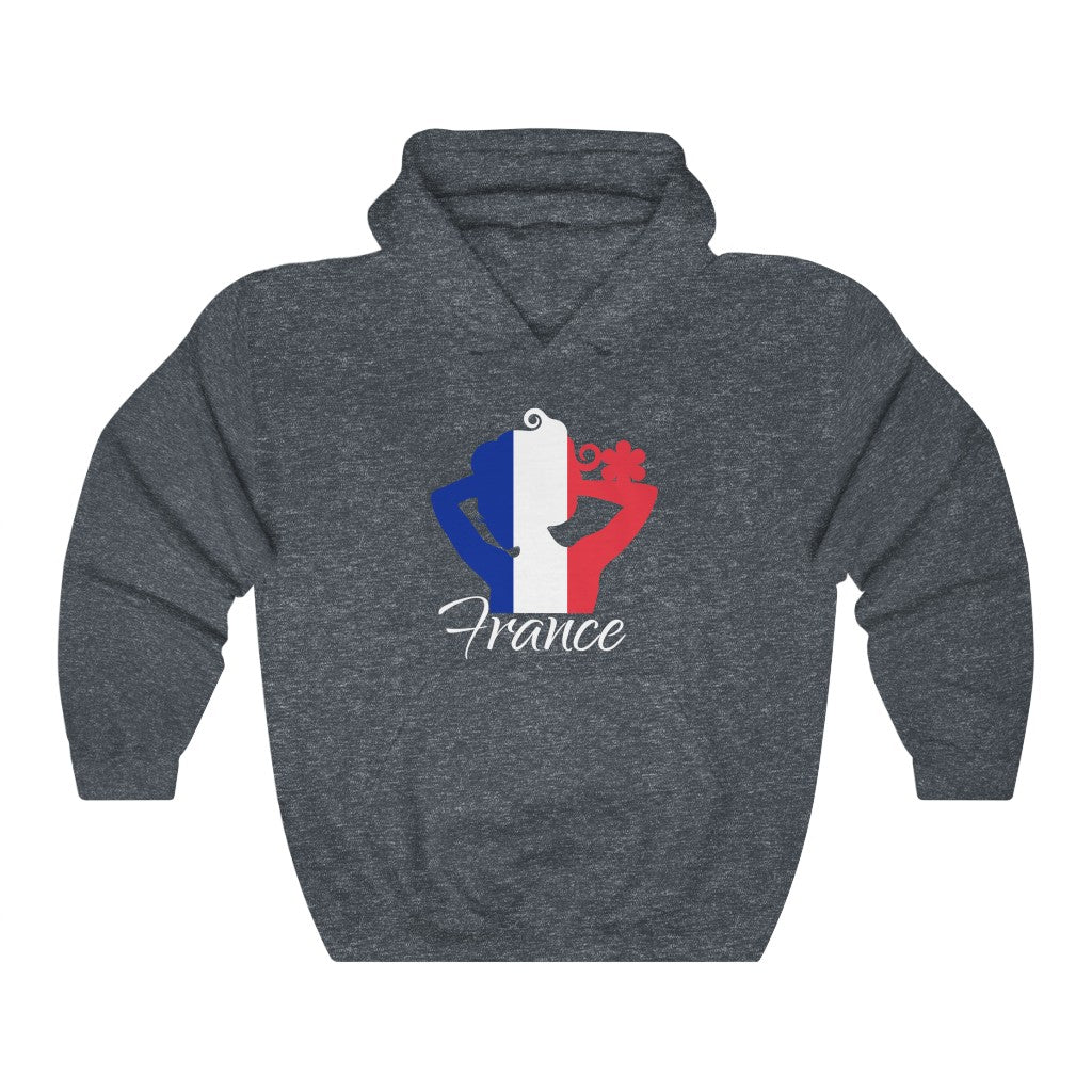 France Lady Flag Hoodie Sweatshirt 2 - Unisex