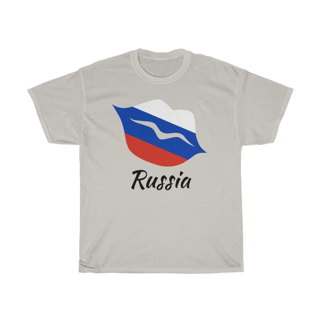 Russia Lips Flag Standard Tee 1 - Unisex