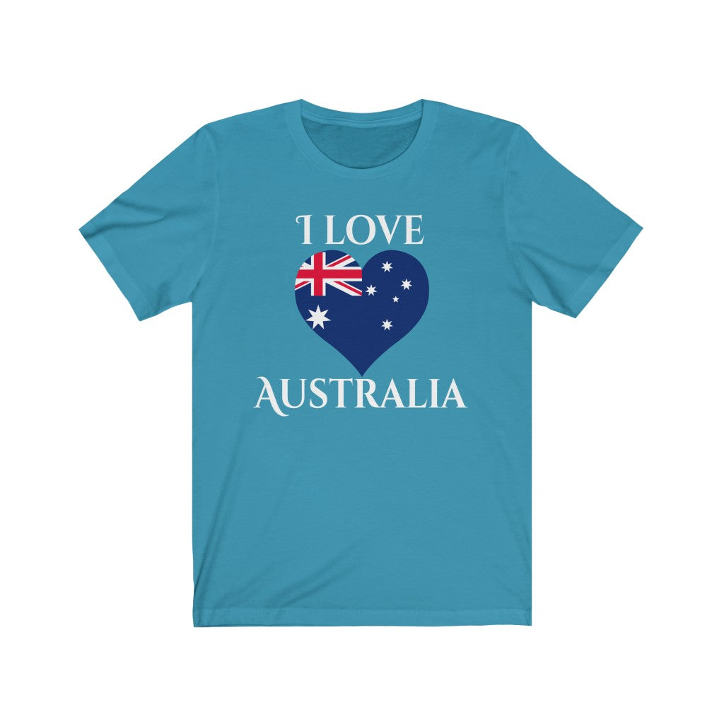 Australia Heart Flag Premium Tee 2 - Unisex