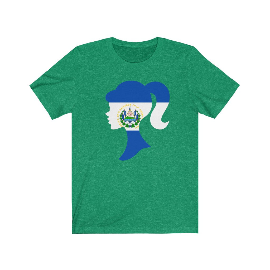 El Salvador Girl Flag Premium Tee - Unisex