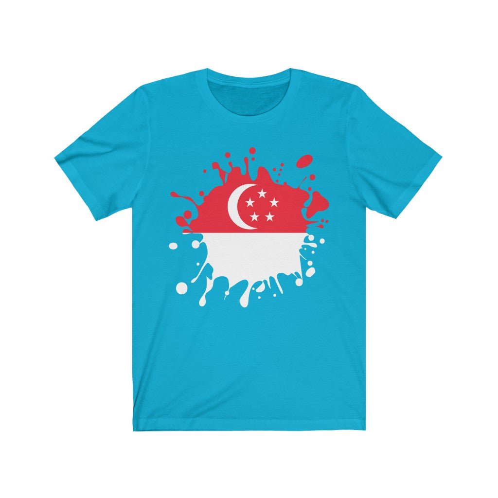 Singapore Splat Flag Premium Tee - Unisex