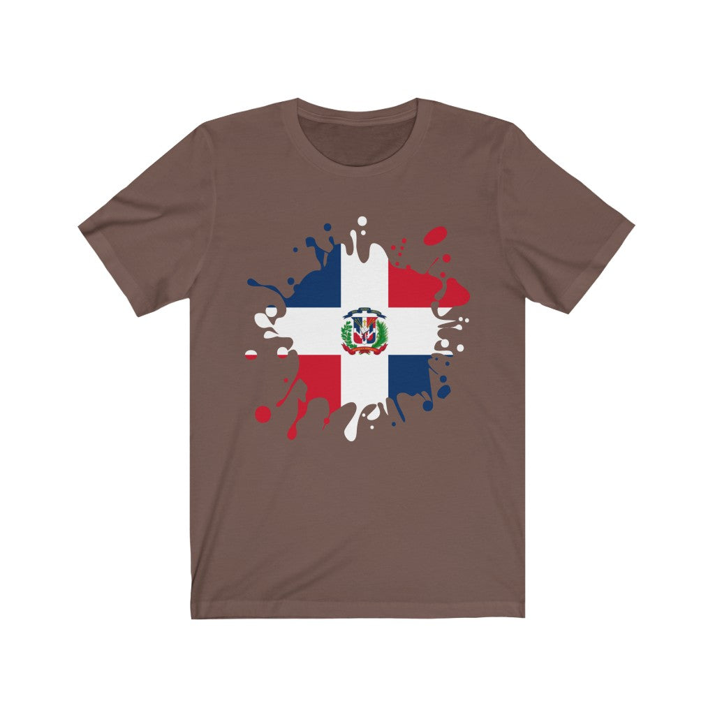 Dominican Republic Splat Flag Premium Tee - Unisex