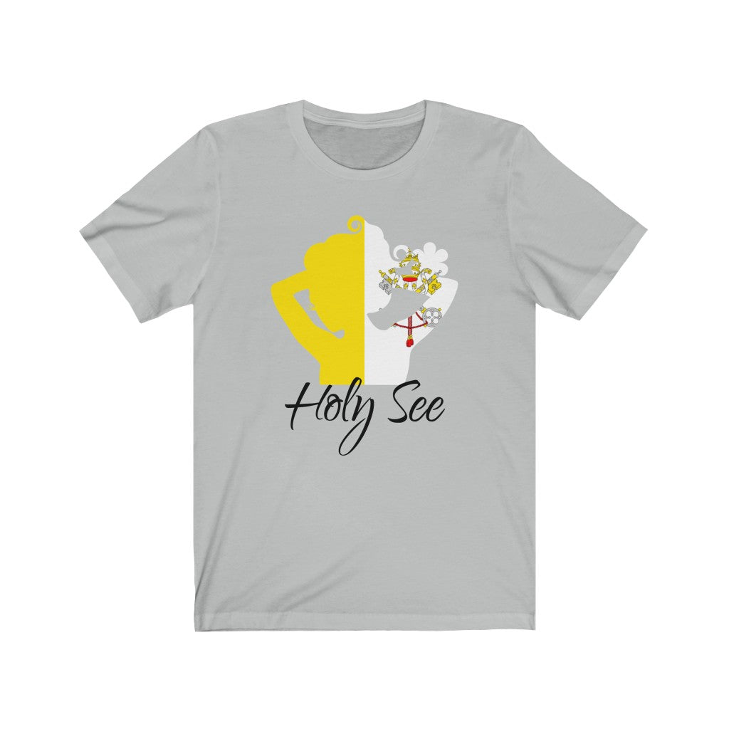 Holy See Lady Flag Premium Tee 1 - Unisex
