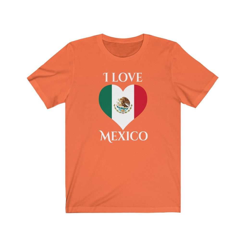 Mexico Heart Flag Premium Tee 2 - Unisex