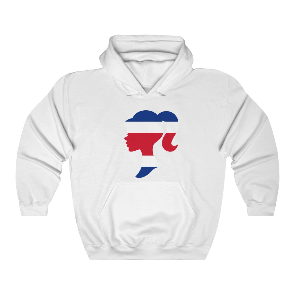 Costa Rica Girl Flag Hoodie Sweatshirt - Unisex