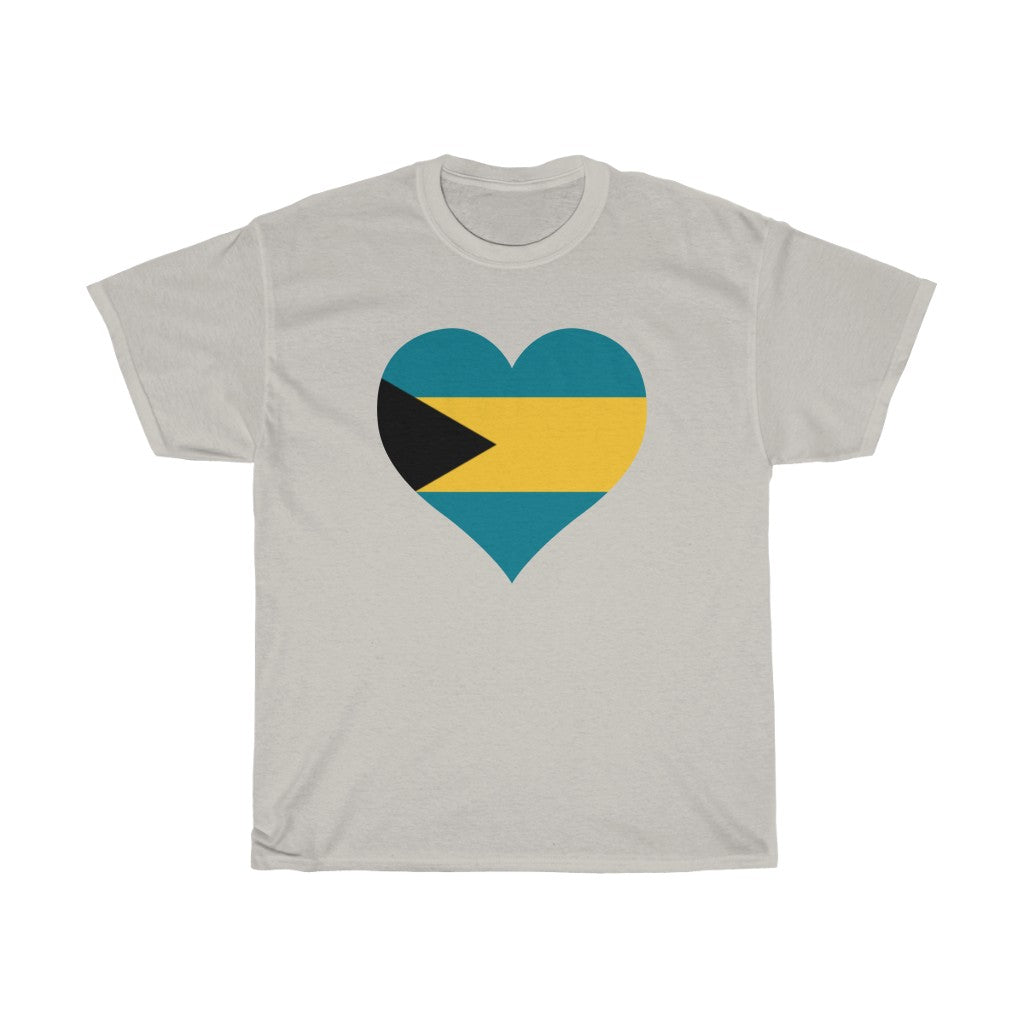 Bahamas Heart Flag Standard Tee - Unisex
