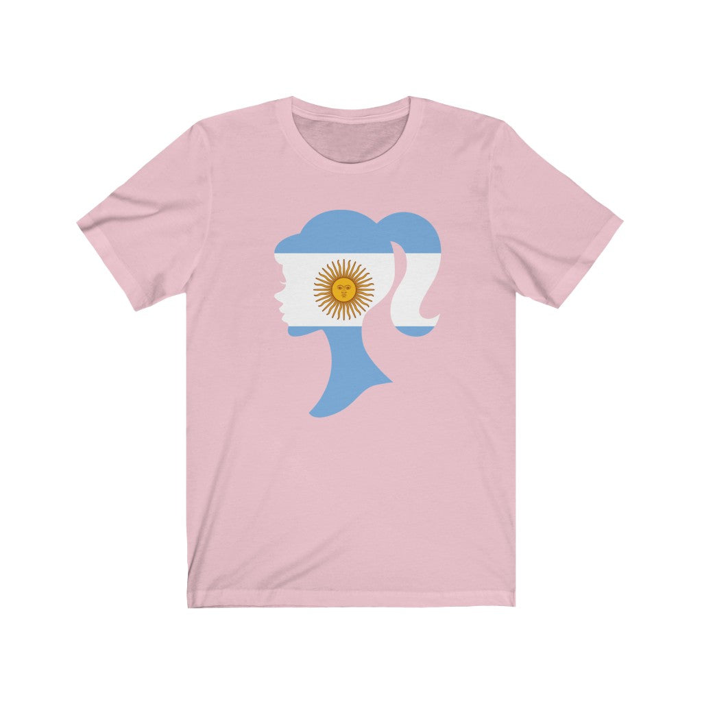 Argentina Girl Flag Premium Tee - Unisex