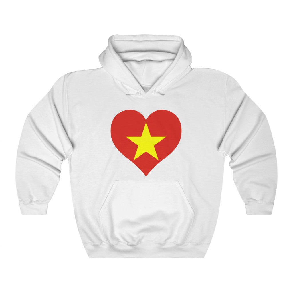 Vietnam Heart Flag Hoodie Sweatshirt - Unisex