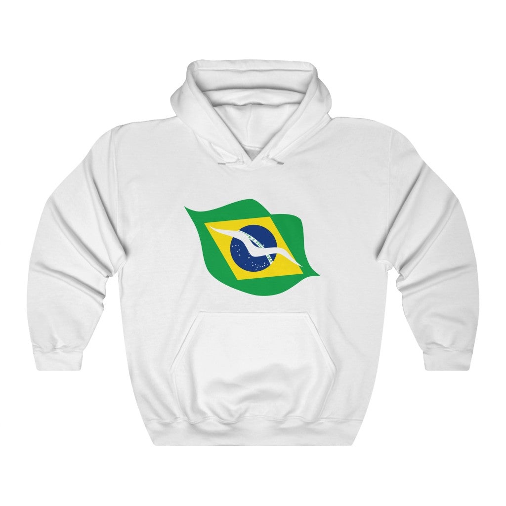 Brazil Lips Flag Hoodie Sweatshirt - Unisex