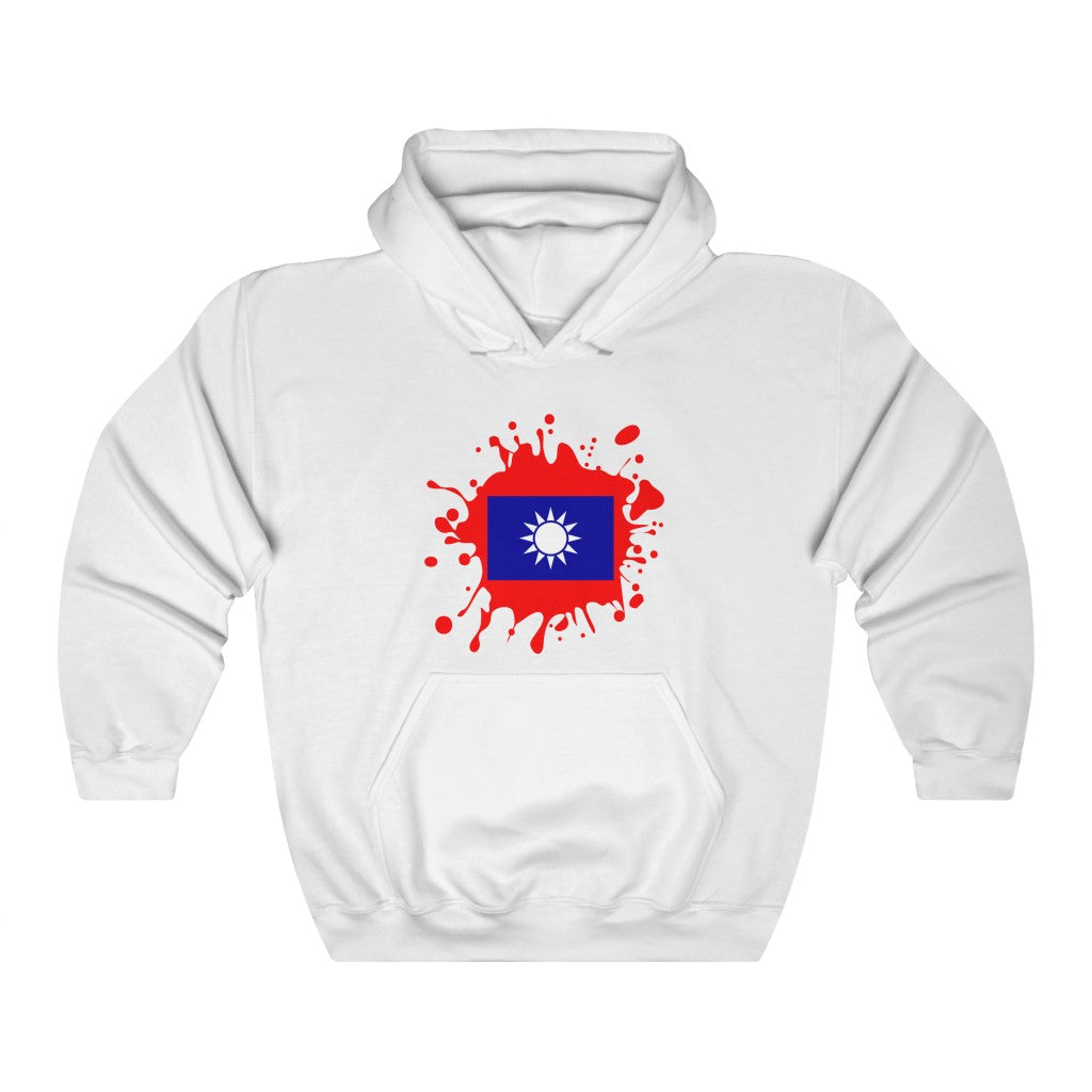 Republic of China (Taiwan) Splat Flag Hoodie Sweatshirt - Unisex