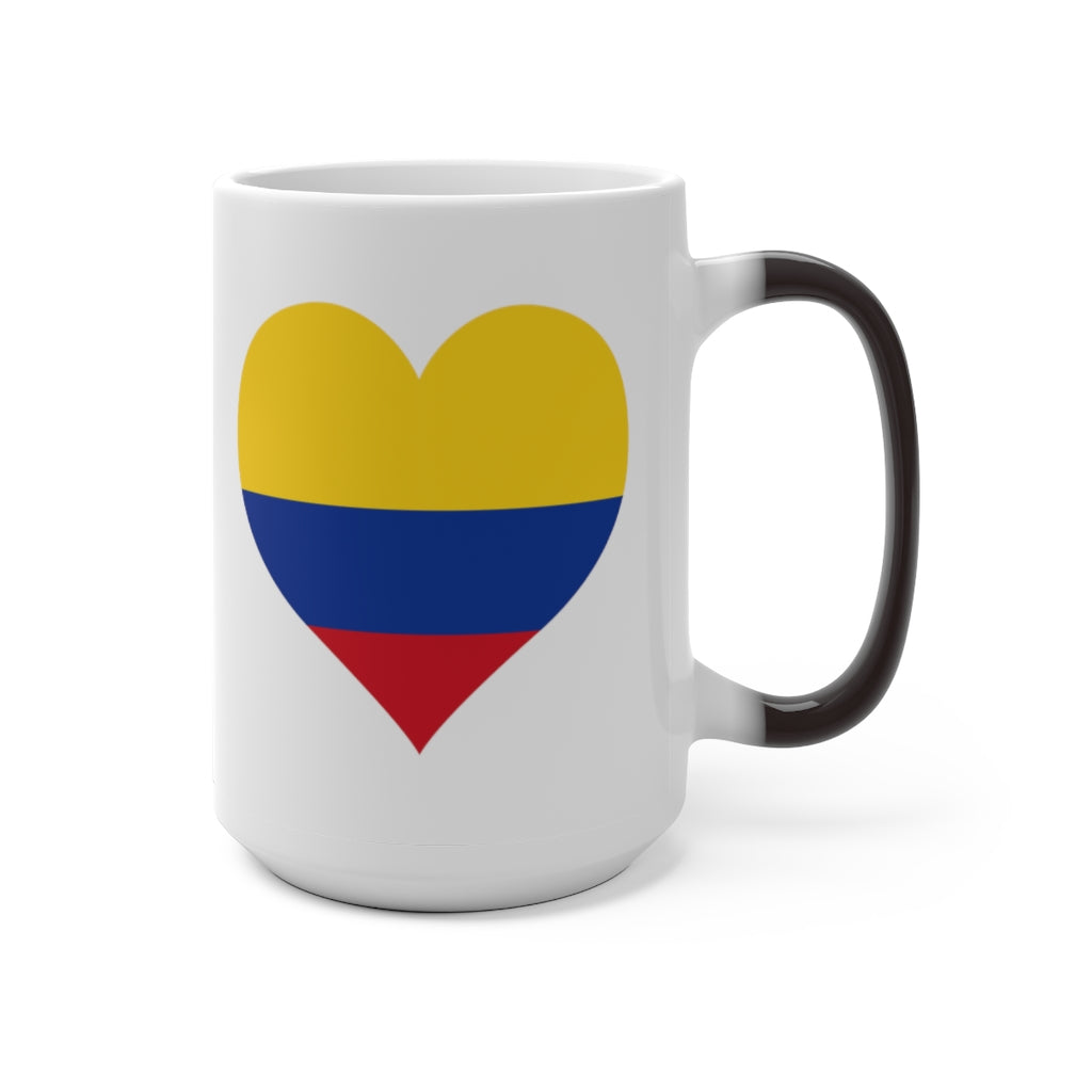 Colombia Heart Color Changing Mug