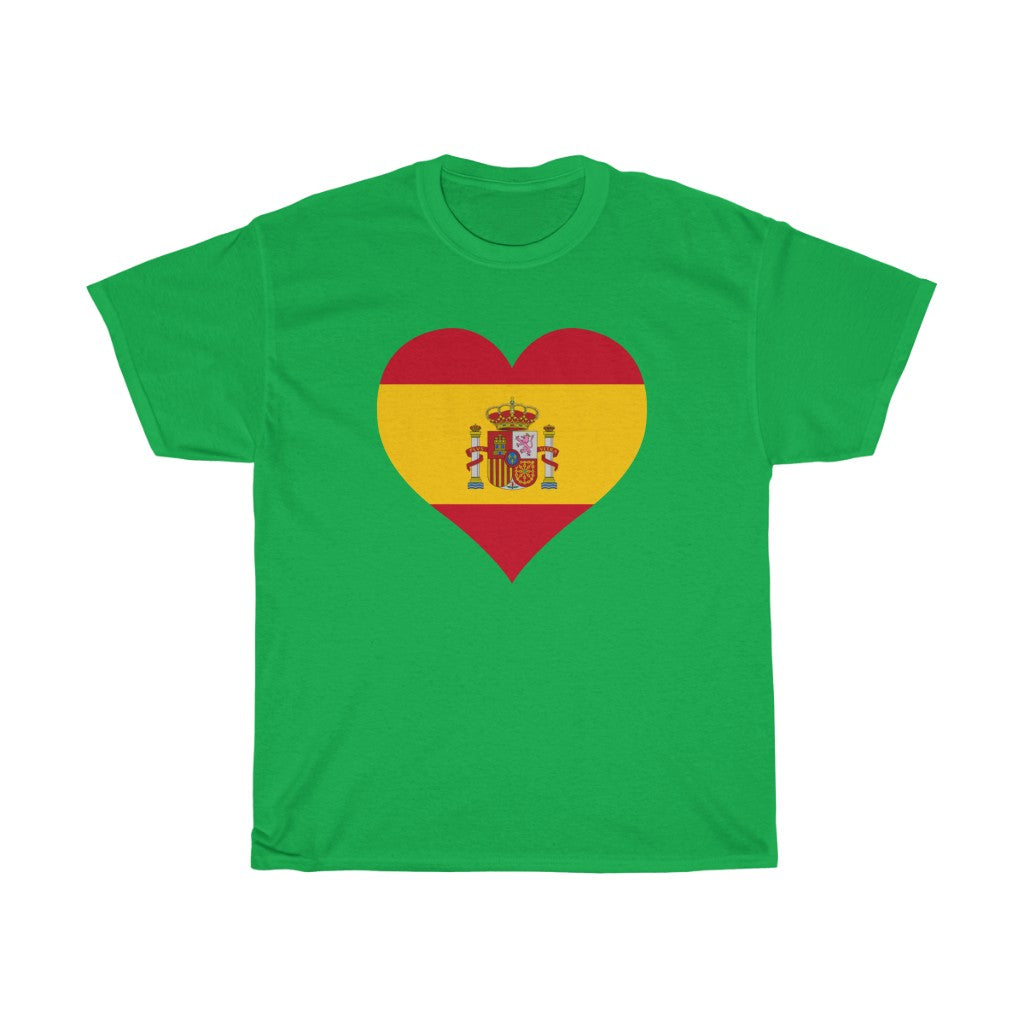 Spain Heart Flag Standard Tee - Unisex