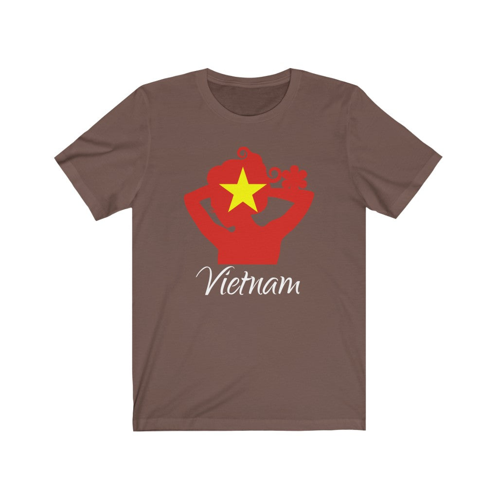 Vietnam Lady Flag Premium Tee 2 - Unisex