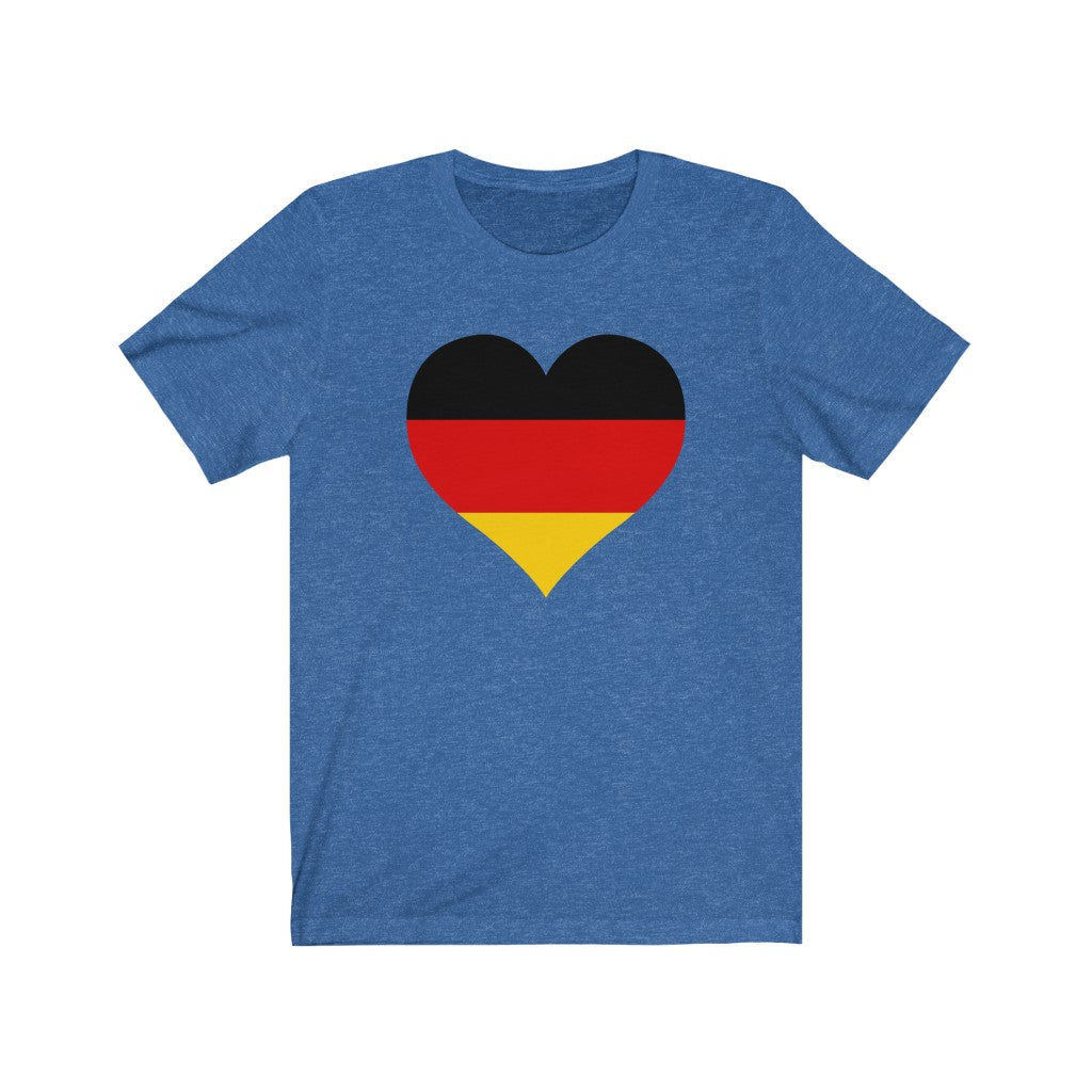 Germany Heart Flag Premium Tee - Unisex
