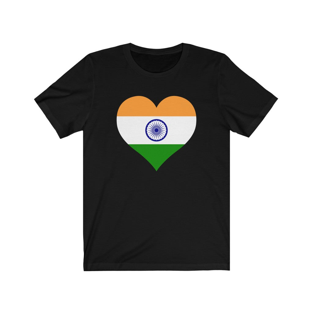 India Heart Flag Premium Tee - Unisex