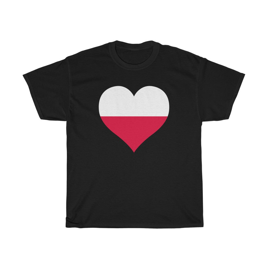 Poland Heart Flag Standard Tee - Unisex