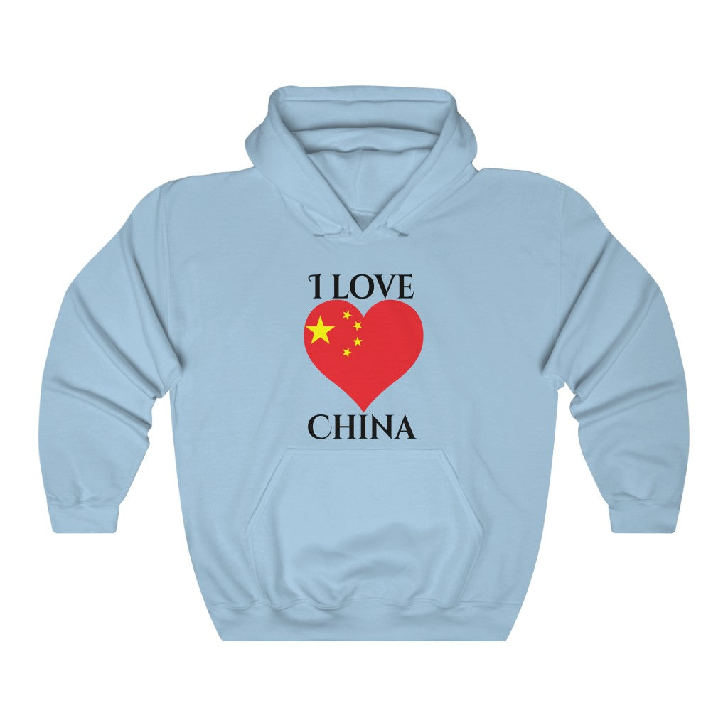 China Heart Flag Hoodie Sweatshirt 1 - Unisex