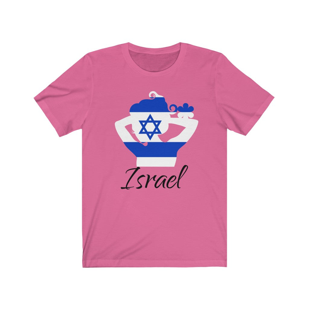 Israel Lady Flag Premium Tee 1 - Unisex