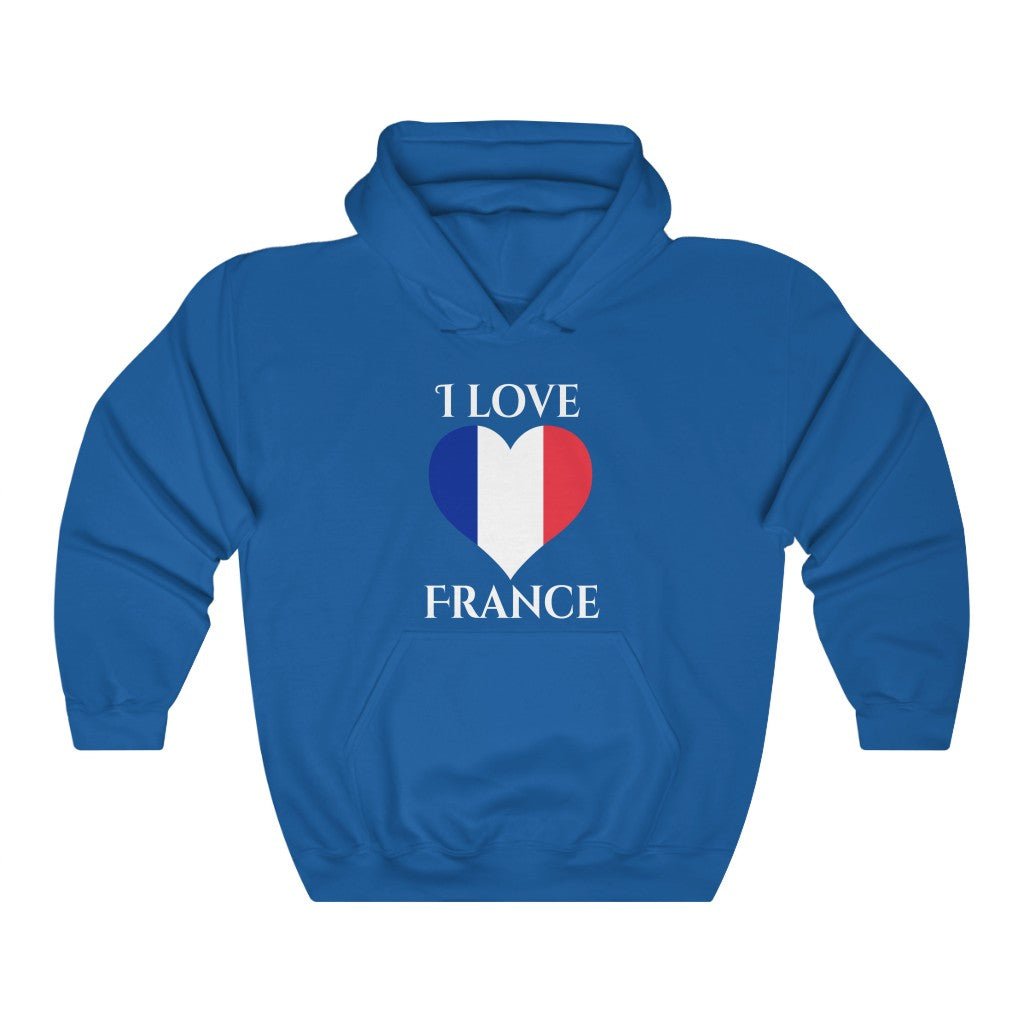 France Heart Flag Hoodie Sweatshirt 2 - Unisex